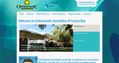 Desktop Screenshot of orthospecmd.com